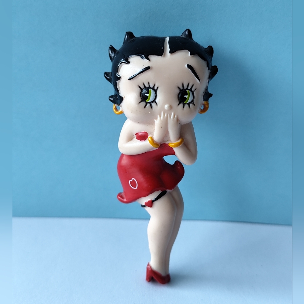 Vintage Betty Boop Solid PVC Plastic Figure 3.5" 1998 K.F.S. Betty Boop